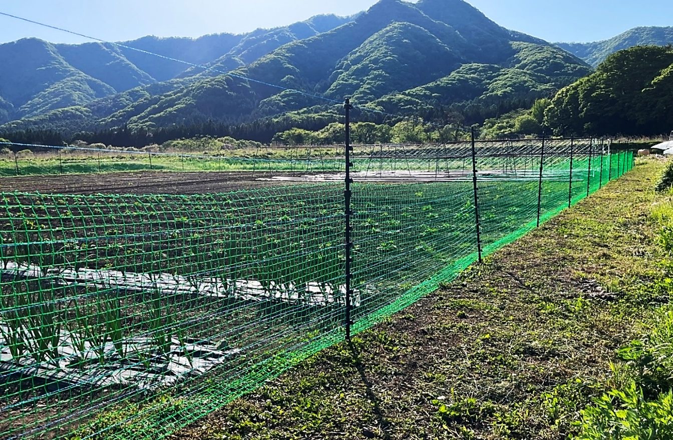 下郷町 法人のお客さま
サル・小動物対策:電気柵+防護ネット