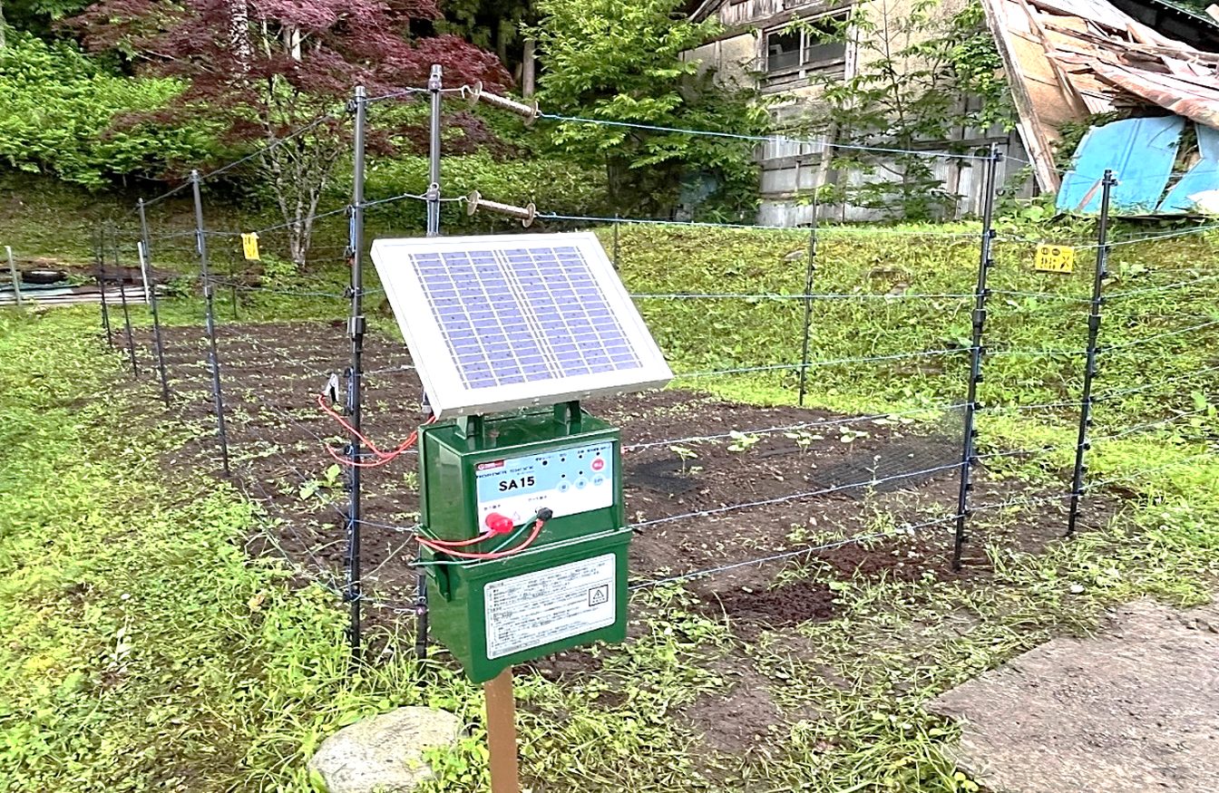 南会津町 個人のお客さま
サル・シカ対策:FRP支柱 電気柵